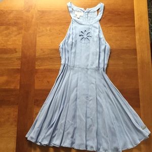 Lulu’s Periwinkle Flower Cut-Out Dress